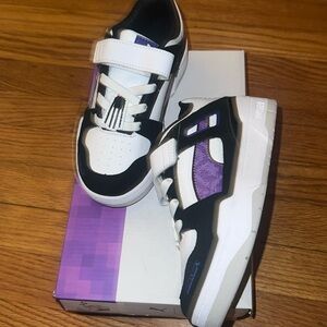 Puma Minecraft fashion sneakers purple white black